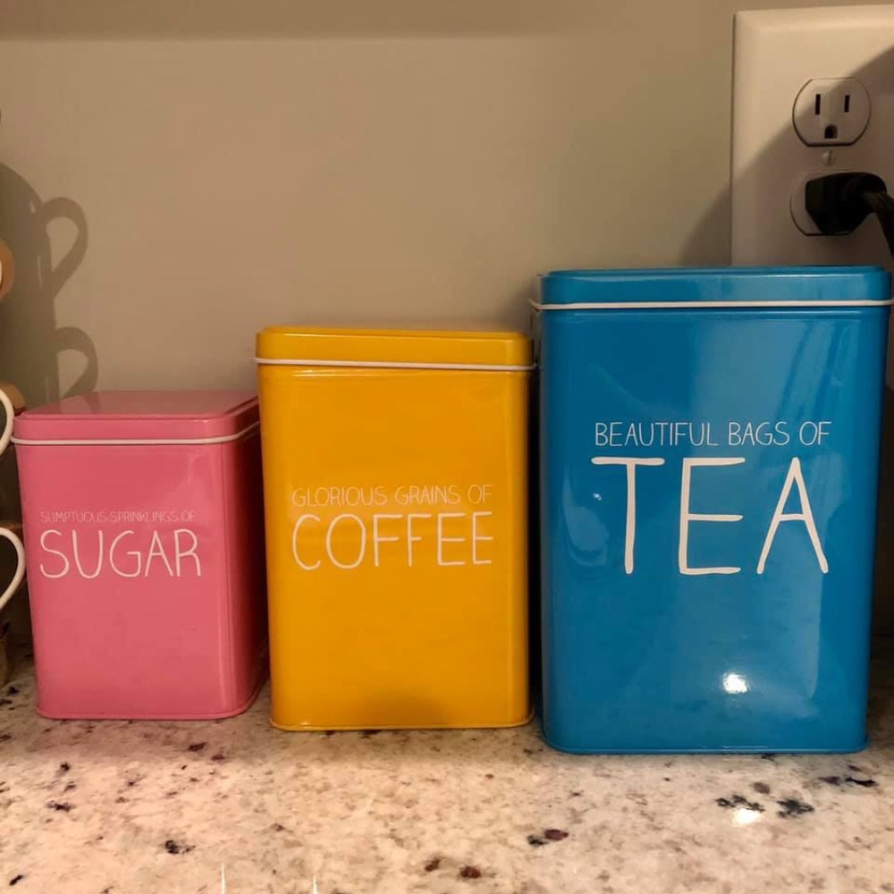 Coffee bar NEED! Set of 3 storage tins